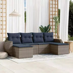 vidaXL Patio Sofa Set Black