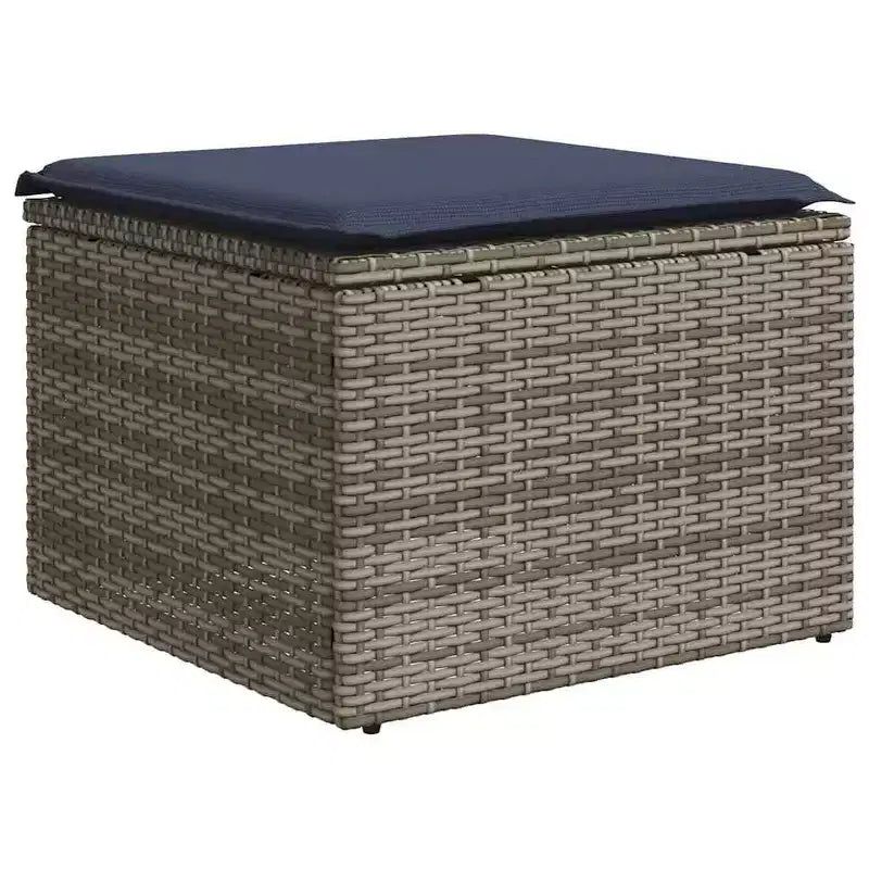 vidaXL Patio Sofa Set Black