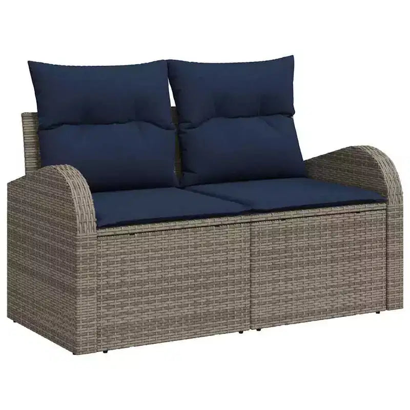 vidaXL Garden Sofa Set 6 pcs Brown Poly rattan