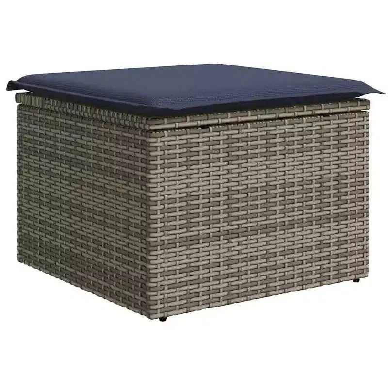 vidaXL Garden Sofa Set 7 pcs Brown Poly rattan - Brown Without Table