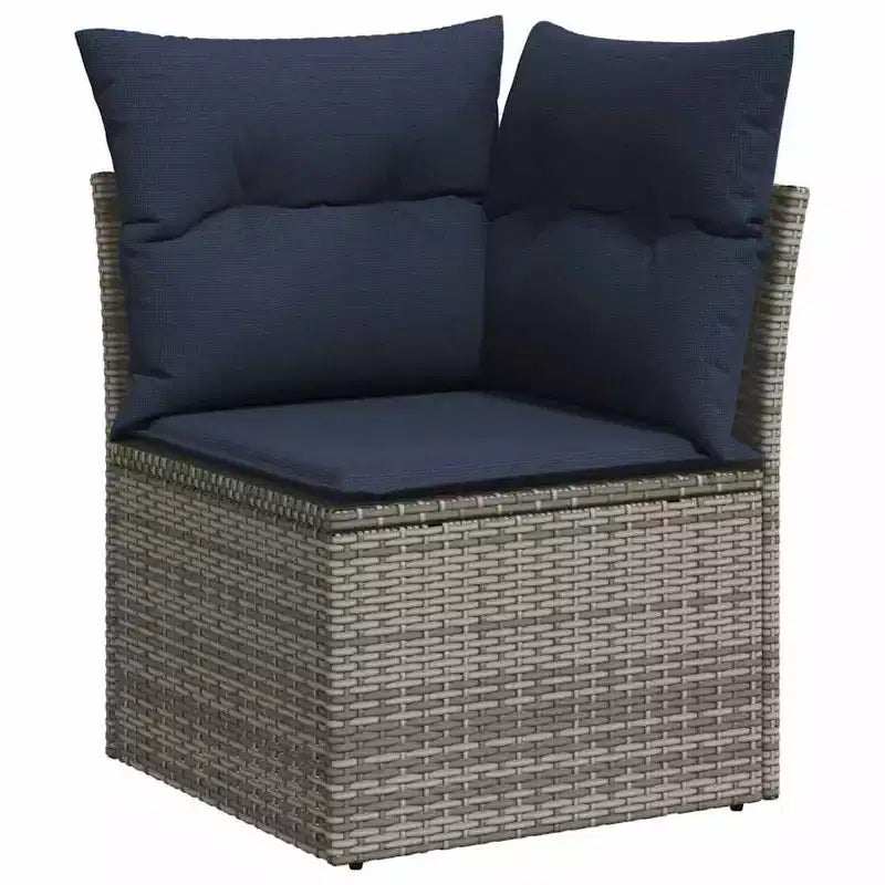 vidaXL Garden Sofa Set 5 pcs Brown Poly rattan