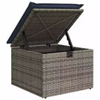 vidaXL Salon de jardin 6 pcs marron et rouge 234 x 124 x 85 cm