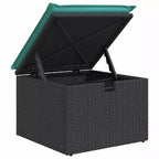 vidaXL Salon de jardin avec coussins 6 pcs Résine tressée marron - Rouge marron