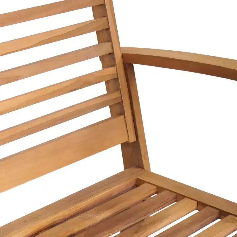 Garden Sofa Set 4 pcs Natural Solid teak wood