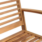 Garden Sofa Set 4 pcs Natural Solid teak wood