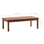 vidaXL Patio Furniture Set 4 Piece Bench Chair with Table Solid Acacia Wood