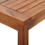vidaXL Patio Furniture Set 4 Piece Bench Chair with Table Solid Acacia Wood