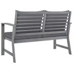 vidaXL Patio Furniture Set 4 Piece Bench Chair with Table Solid Acacia Wood