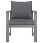 vidaXL Patio Furniture Set 4 Piece Bench Chair with Table Solid Acacia Wood