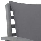 vidaXL Patio Furniture Set 4 Piece Bench Chair with Table Solid Acacia Wood