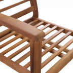 vidaXL Patio Furniture Set 4 Piece Bench Chair with Table Solid Acacia Wood