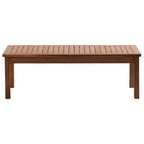 vidaXL Patio Furniture Set 4 Piece Bench Chair with Table Solid Acacia Wood