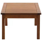 vidaXL Patio Furniture Set 4 Piece Bench Chair with Table Solid Acacia Wood