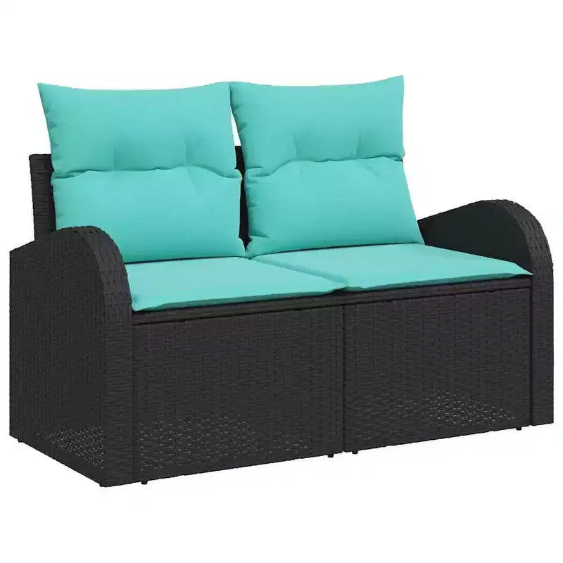 vidaXL Garden Sofa Set 10 pcs Brown Poly rattan