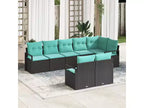 vidaXL Garden Sofa Set 8 pcs Brown Poly rattan