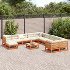 vidaXL Garden Sofa Set Solid Pine Wood Large Modular