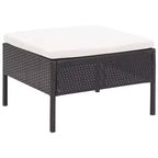 vidaXL Patio Furniture Set 3 Piece Sectional Sofa with Coffee Table Rattan