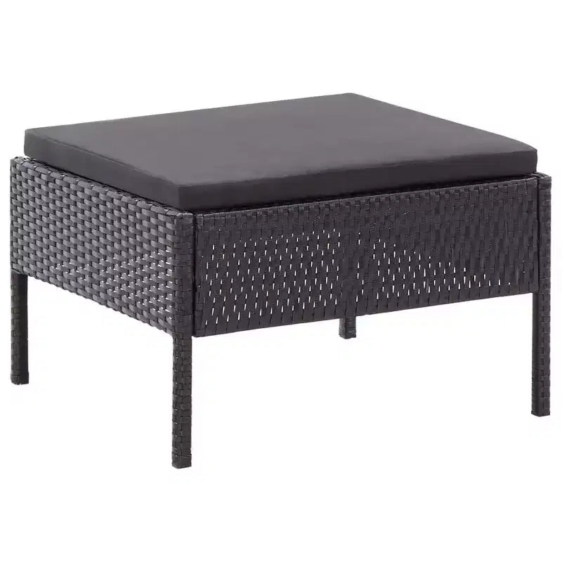 vidaXL Patio Furniture Set 3 Piece Sectional Sofa with Coffee Table Rattan