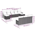 vidaXL Patio Sofa Set - Multiple Colors and Models