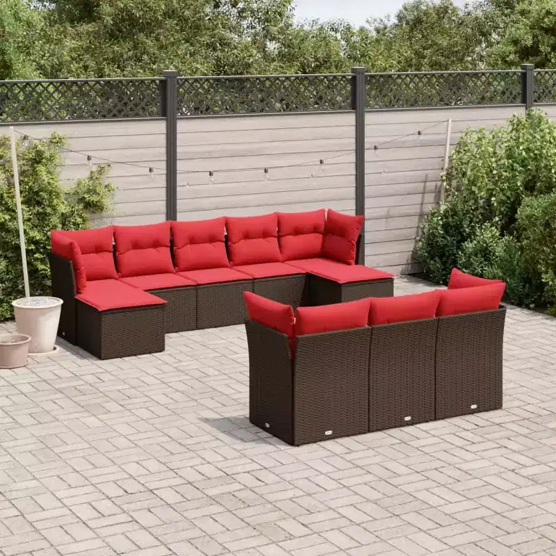 vidaXL Salon de jardin noir, en rotin PE bleu, Acier poudré