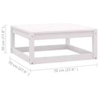 vidaXL Ensemble de Mobilier de Jardin 10 Pièces Canapé d'Angle d'Extérieur en Bois de Pin Massif