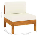 vidaXL Salon de jardin en bois, Bois