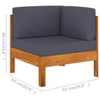 vidaXL Salon de jardin en bois, Bois