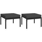 vidaXL Patio Furniture Set Sectional Sofa Patio Lounge Set with Cushions Steel