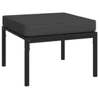 vidaXL Patio Furniture Set Sectional Sofa Patio Lounge Set with Cushions Steel
