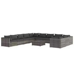 vidaXL Garden Lounge Set PE rattan Large Modular