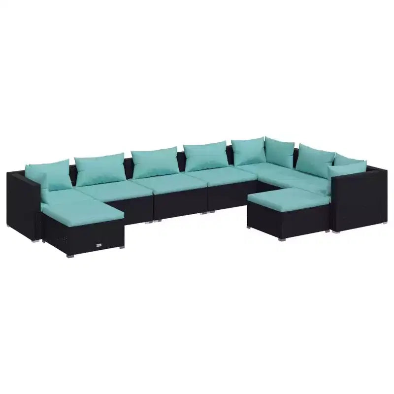 vidaXL Garden Lounge Set PE rattan Large Modular