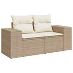 vidaXL Salon de jardin 11 pièces avec coussins en rotin synthétique modulable