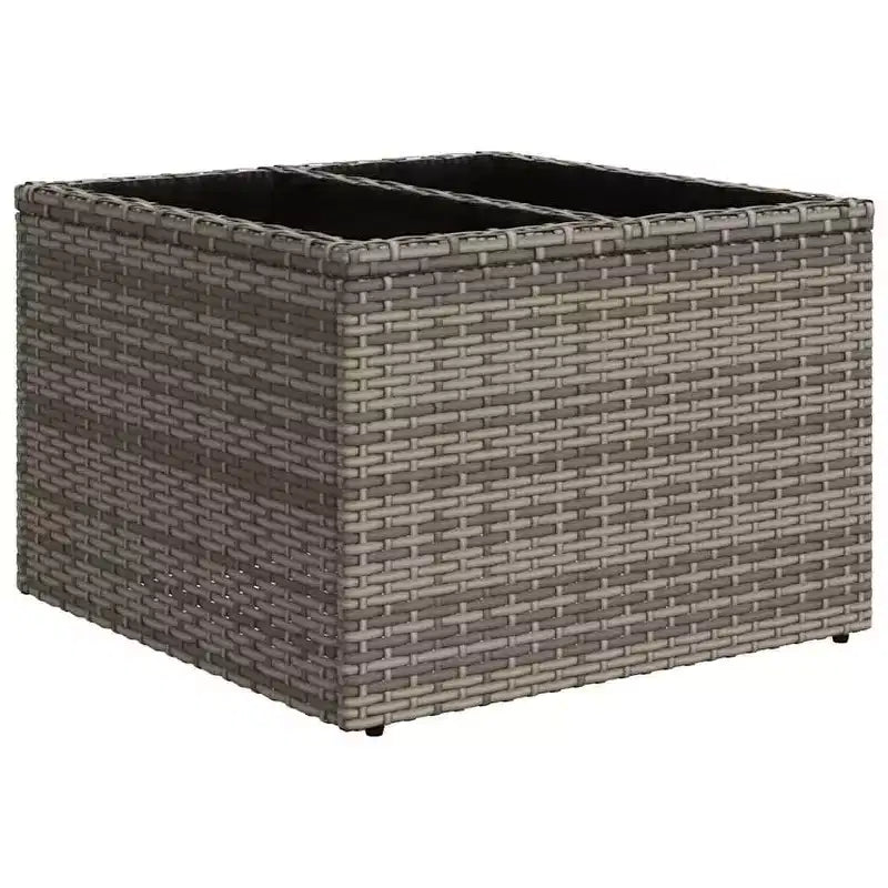vidaXL Salon de jardin 11 pièces avec coussins en résine tressée gris