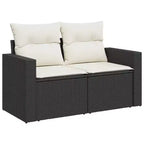 vidaXL 10 Piece Patio Sofa Set with Cushions Poly Rattan