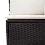 vidaXL 10 Piece Patio Sofa Set with Cushions, Poly Rattan Outdoor Sectional, Multiple Colors/Models