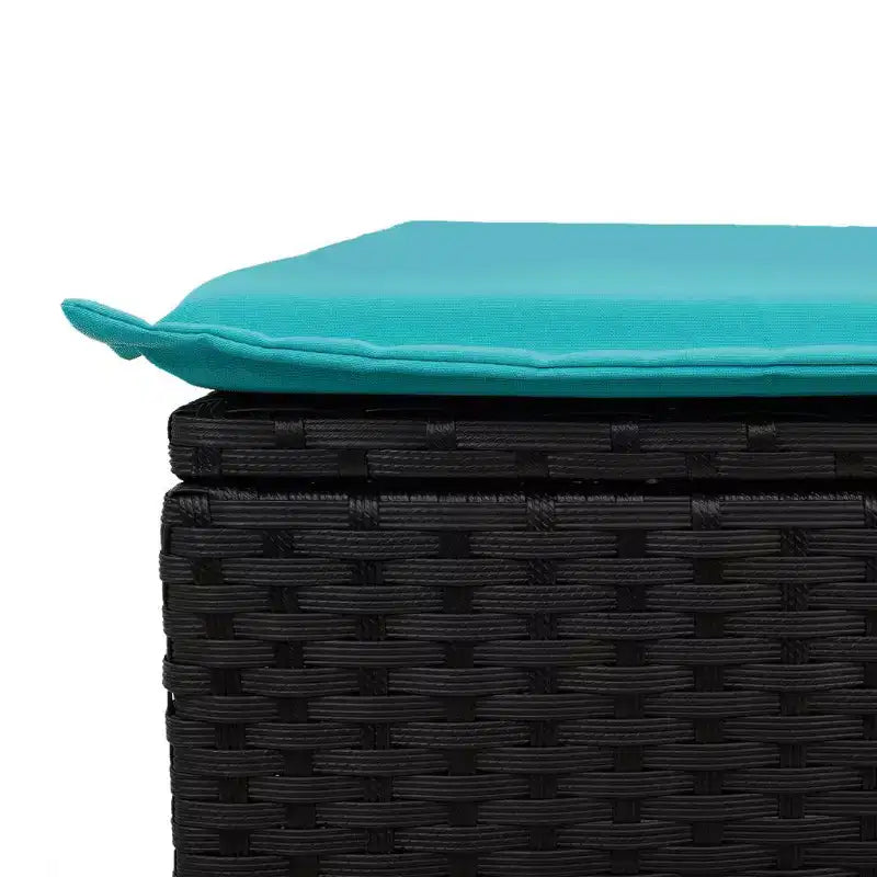 vidaXL 4 Piece Patio Sofa Set with Cushions Poly Rattan