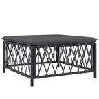 vidaXL 6 Piece Patio Lounge Set with Cushions White Steel