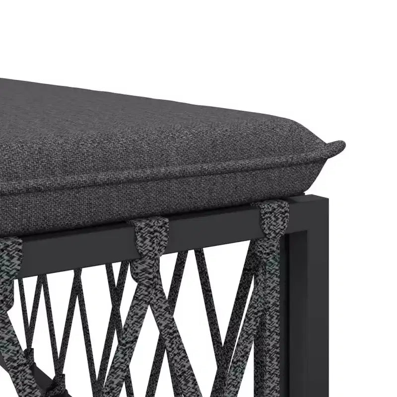 vidaXL 6 Piece Patio Lounge Set with Cushions White Steel