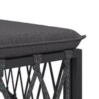 vidaXL 6 Piece Patio Lounge Set with Cushions White Steel