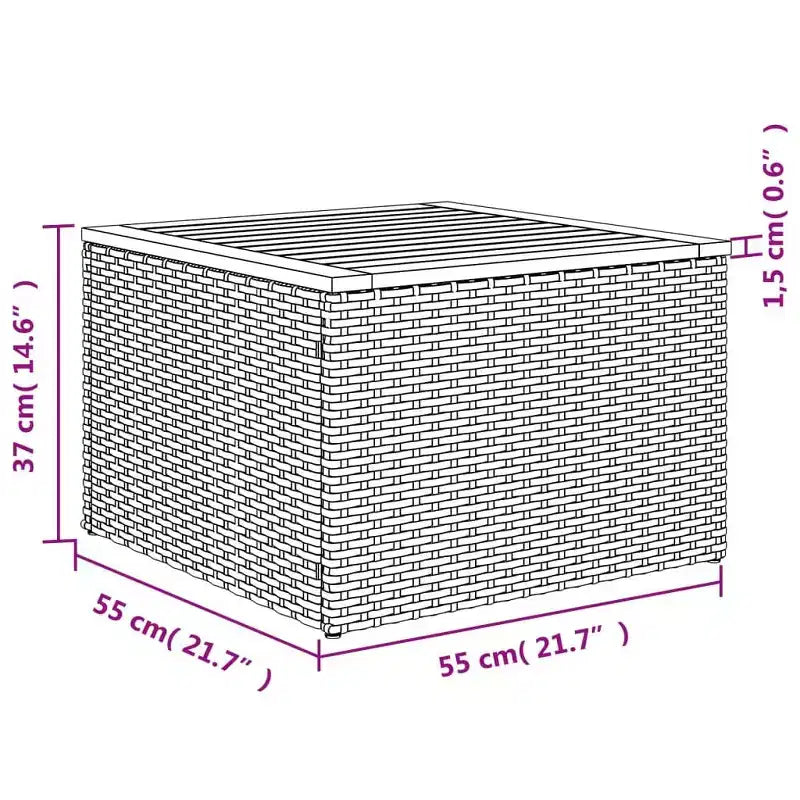 vidaXL Salon de jardin 11 pcs avec coussins résine tressée, Salon d'extérieur modulable, Table incluse