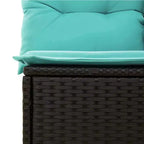 vidaXL 11 Piece Garden Sofa Set with Cushions Poly Rattan