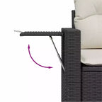 vidaXL 7 Piece Patio Sofa Set with Cushions Poly Rattan, Modular Outdoor Sectional - Multiple Colors/Models
