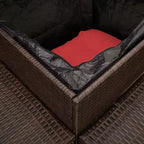 vidaXL Canapé de jardin en résine tressée avec matériaux résistants aux UV