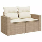 vidaXL 8 Piece Patio Sofa Set with Cushions Poly Rattan