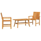 vidaXL Garden Lounge Set 2 pcs Brown Solid Acacia wood