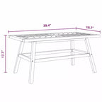 vidaXL Garden Lounge Set 2 pcs Brown Solid Acacia wood