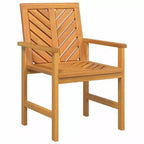 vidaXL Garden Lounge Set 2 pcs Brown Solid Acacia wood