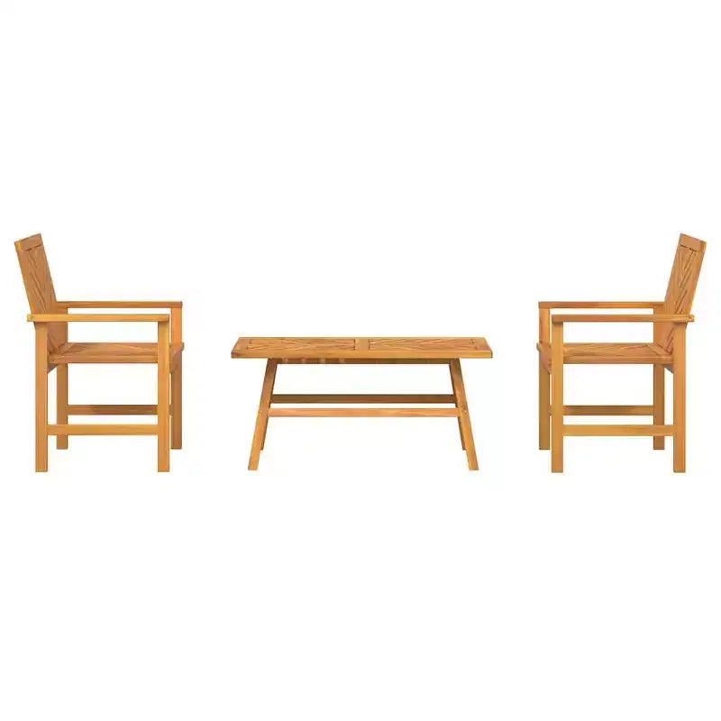 vidaXL Garden Lounge Set 2 pcs Brown Solid Acacia wood