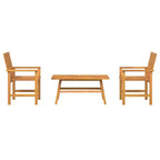 vidaXL Garden Lounge Set 2 pcs Brown Solid Acacia wood