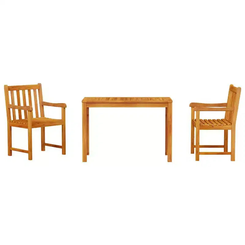 vidaXL Garden Dining Set 3 pcs Brown solid acacia wood